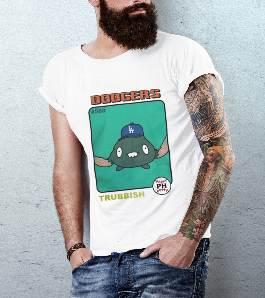 Los Angeles Dodgers Trubbish Pokémon Hat PH #568 T-Shirt