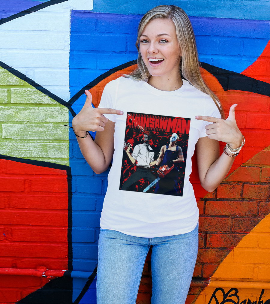 Chainsaw Man Shady Anime Horror T-Shirt