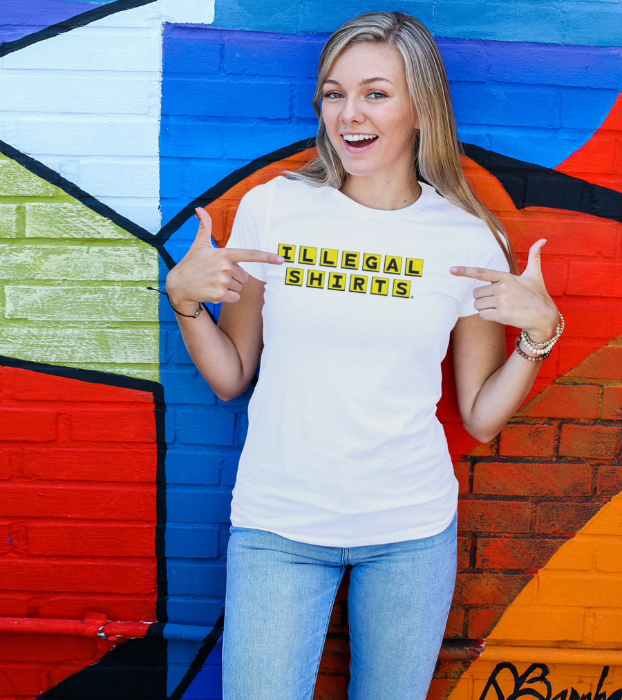 Illegal Waffle House Yellow Crossword Illegal T-Shirt