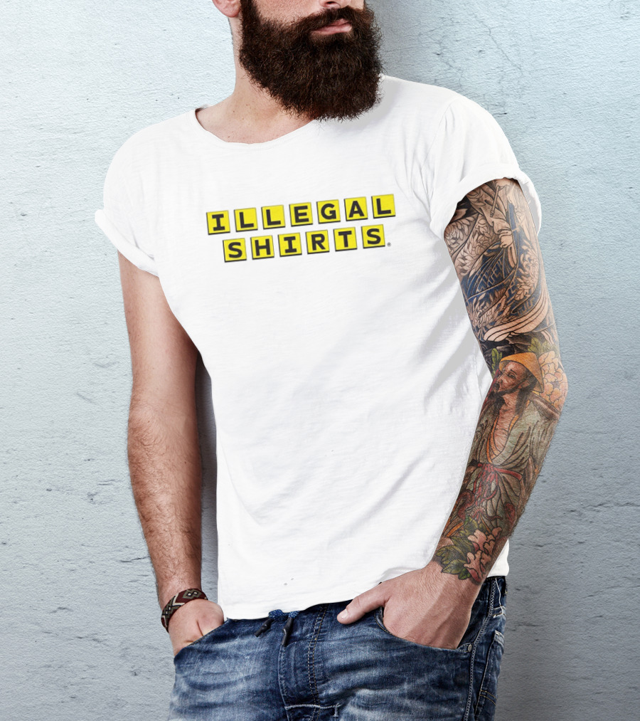 Illegal Waffle House Yellow Crossword Illegal T-Shirt