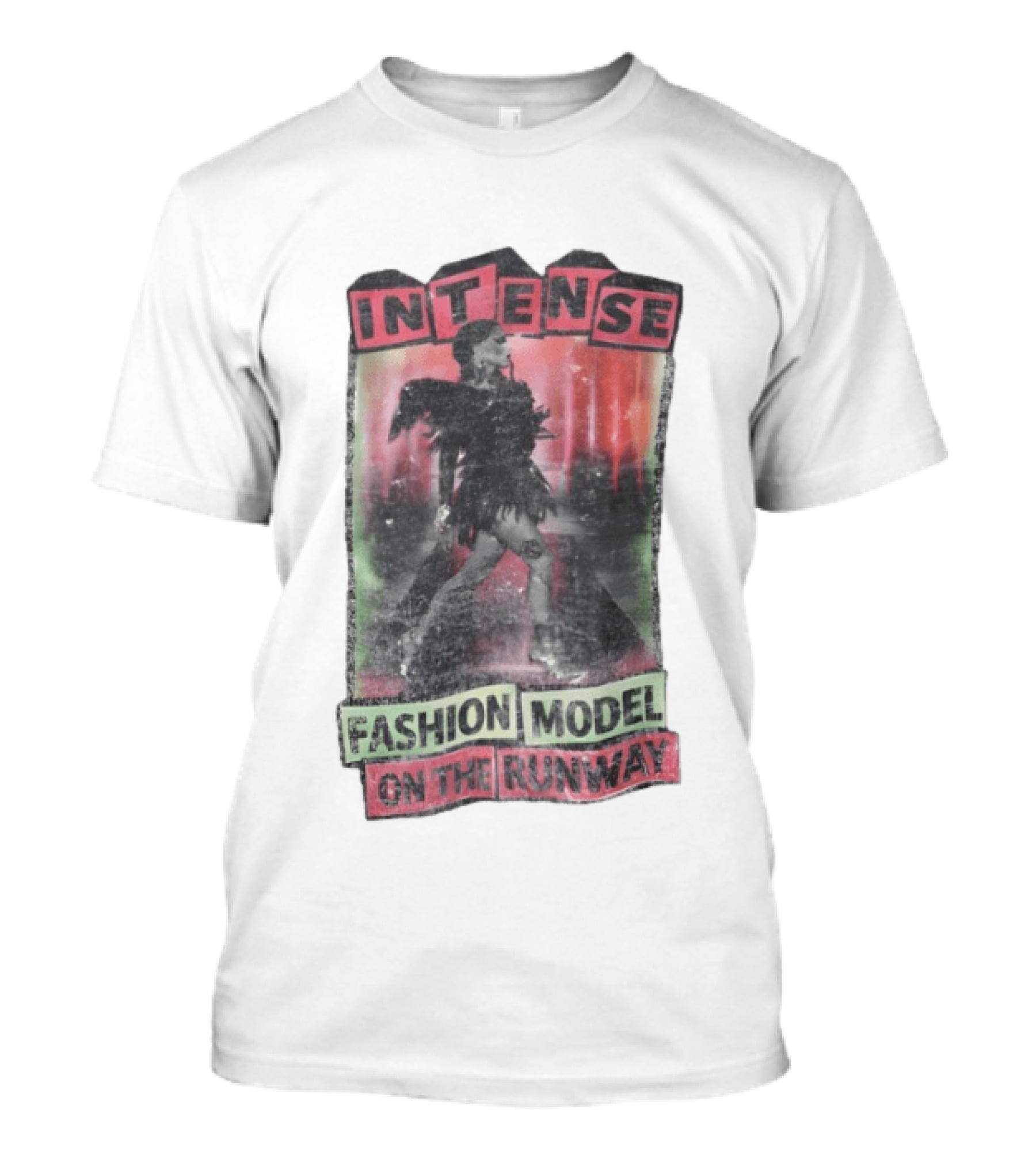Intense Fashion Model On The Runway T-Shirt