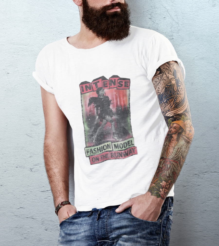 Intense Fashion Model On The Runway T-Shirt