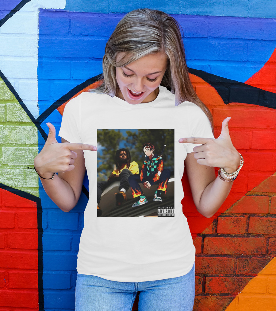 Forest Hills Scru Face Jean Tanjiro Kamado Parental Advisory Explicit Content T-Shirt