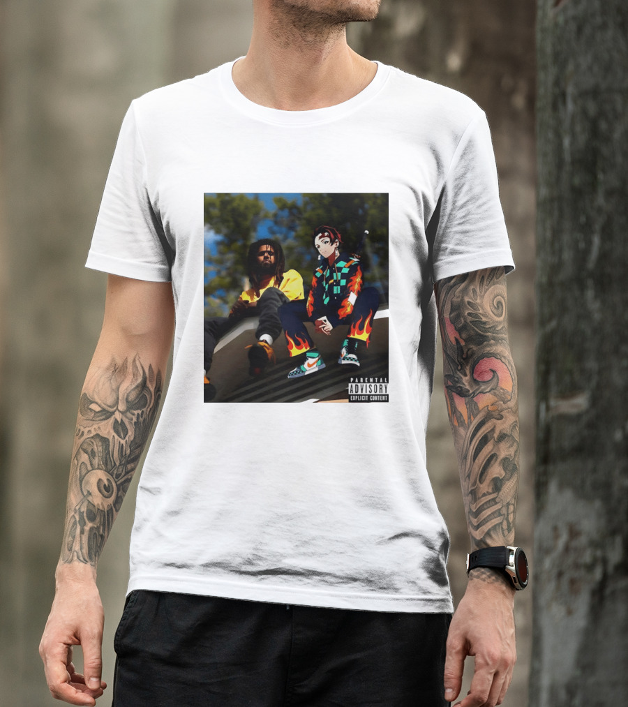 Forest Hills Scru Face Jean Tanjiro Kamado Parental Advisory Explicit Content T-Shirt