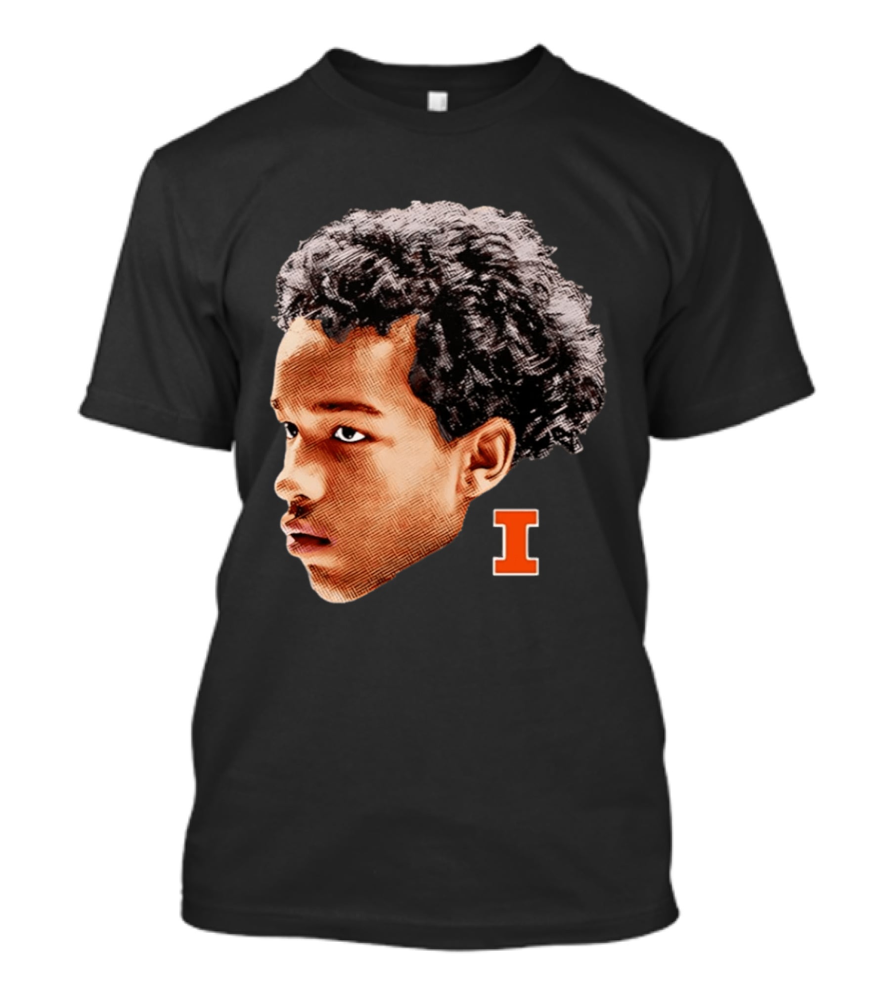 Blake Fagbemi Illinois Fighting Illini Big Head Iconic I T-Shirt