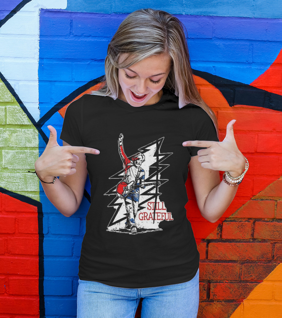 Bob Weir Still Grateful Lightning Bolt Guitar T-Shirt