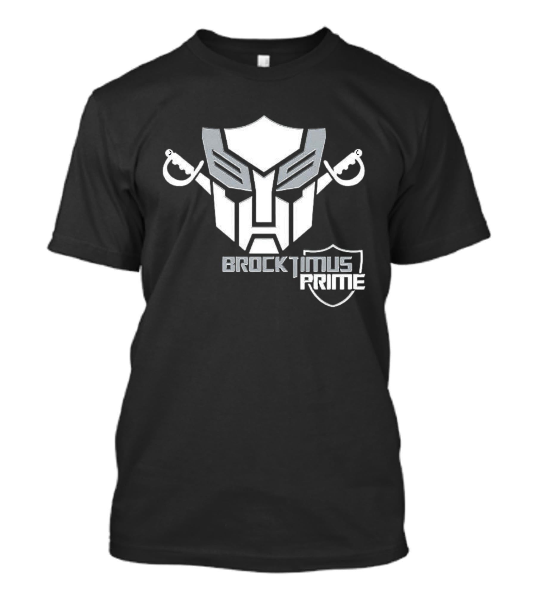 Brocktimus Prime Transformers Las Vegas Raiders Silver Shield T-Shirt
