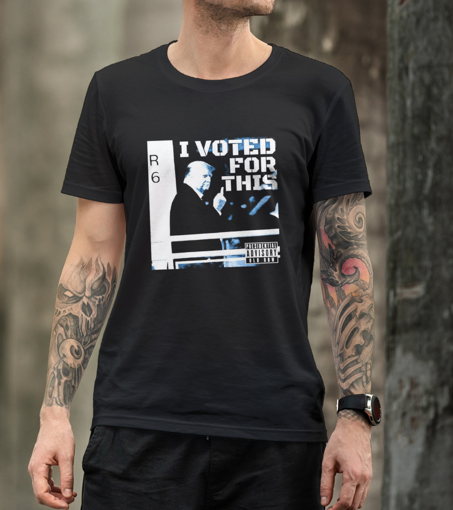 I Voted For This Trump Middle Finger T-Shirt