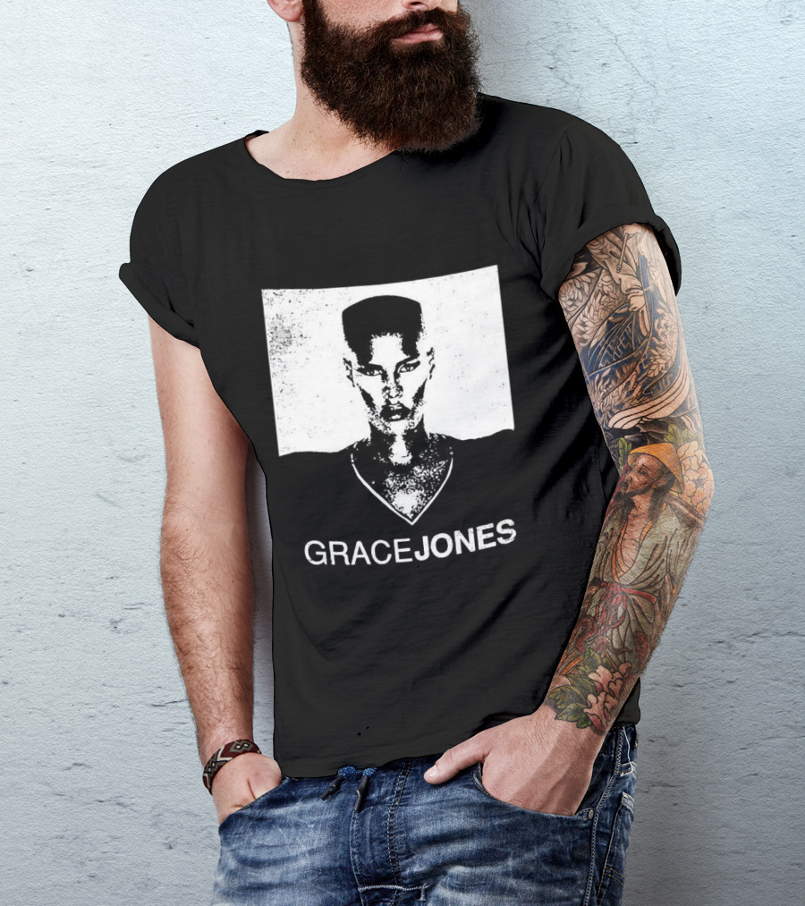 Grace Jones Classic Style Minimalist T-Shirt