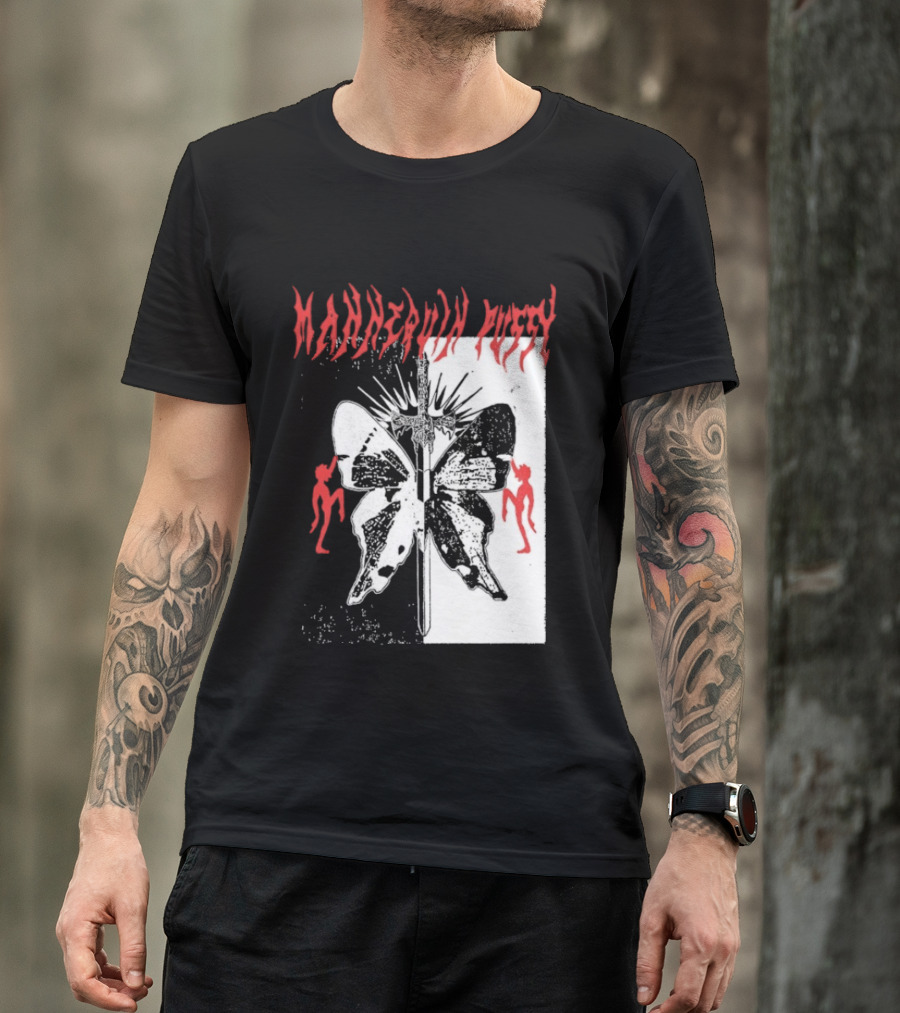 Mannequin Pussy Butterfly Gothic Aesthetic With Dancing Figures T-Shirt