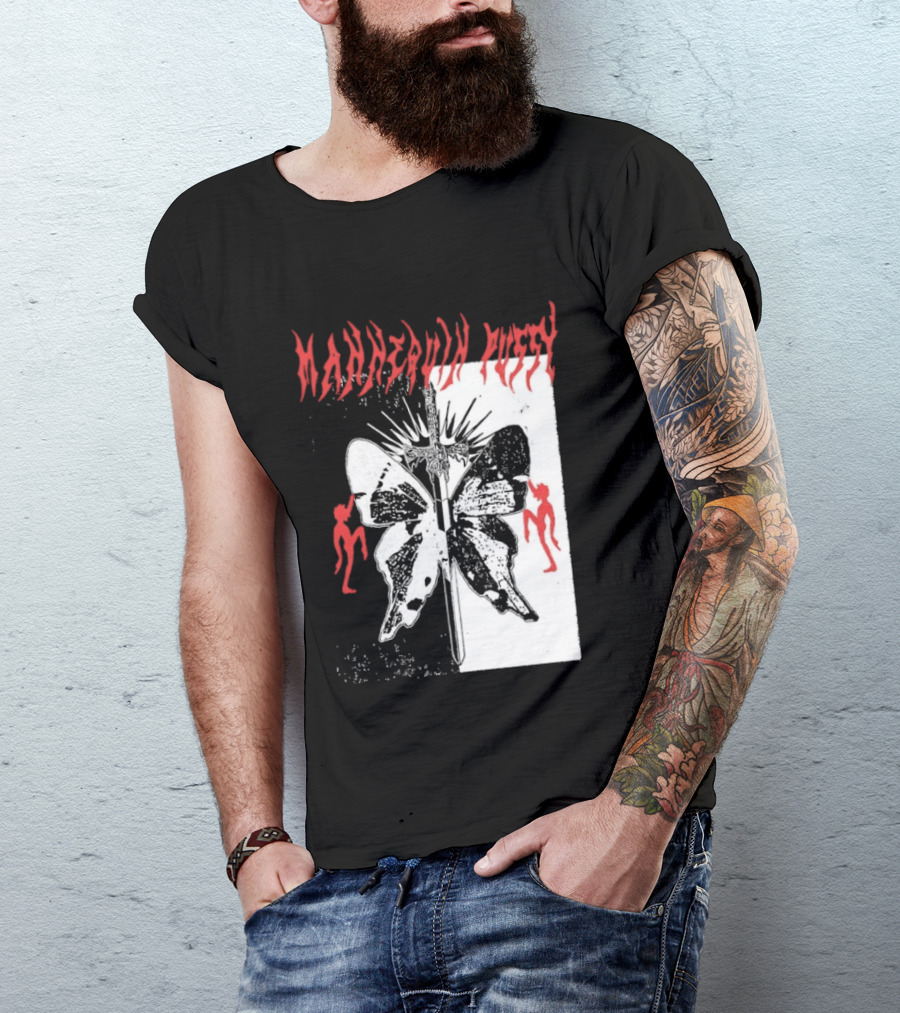Mannequin Pussy Butterfly Gothic Aesthetic With Dancing Figures T-Shirt