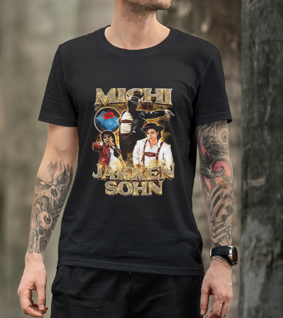 Michi Jakkensohn Billie Jeans Michael Parody Gold T-Shirt