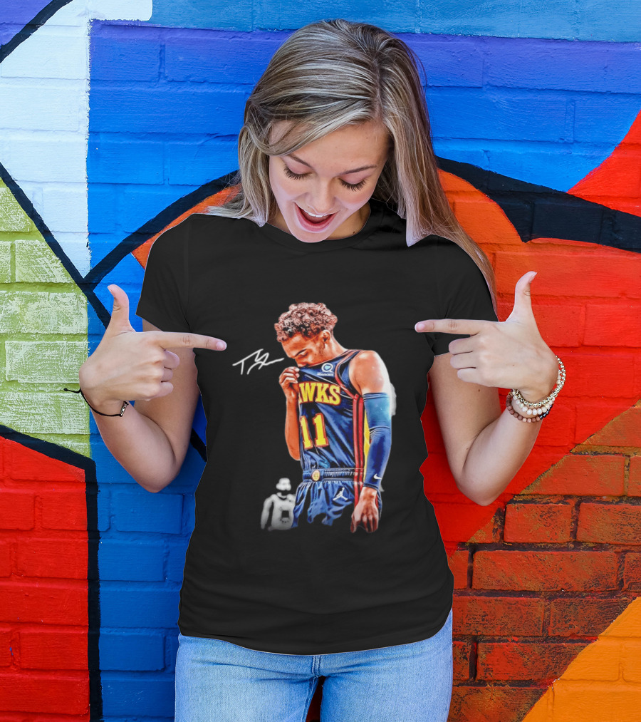 Trae Young Hawks 11 Signature Basketball Jersey 2026 T-Shirt