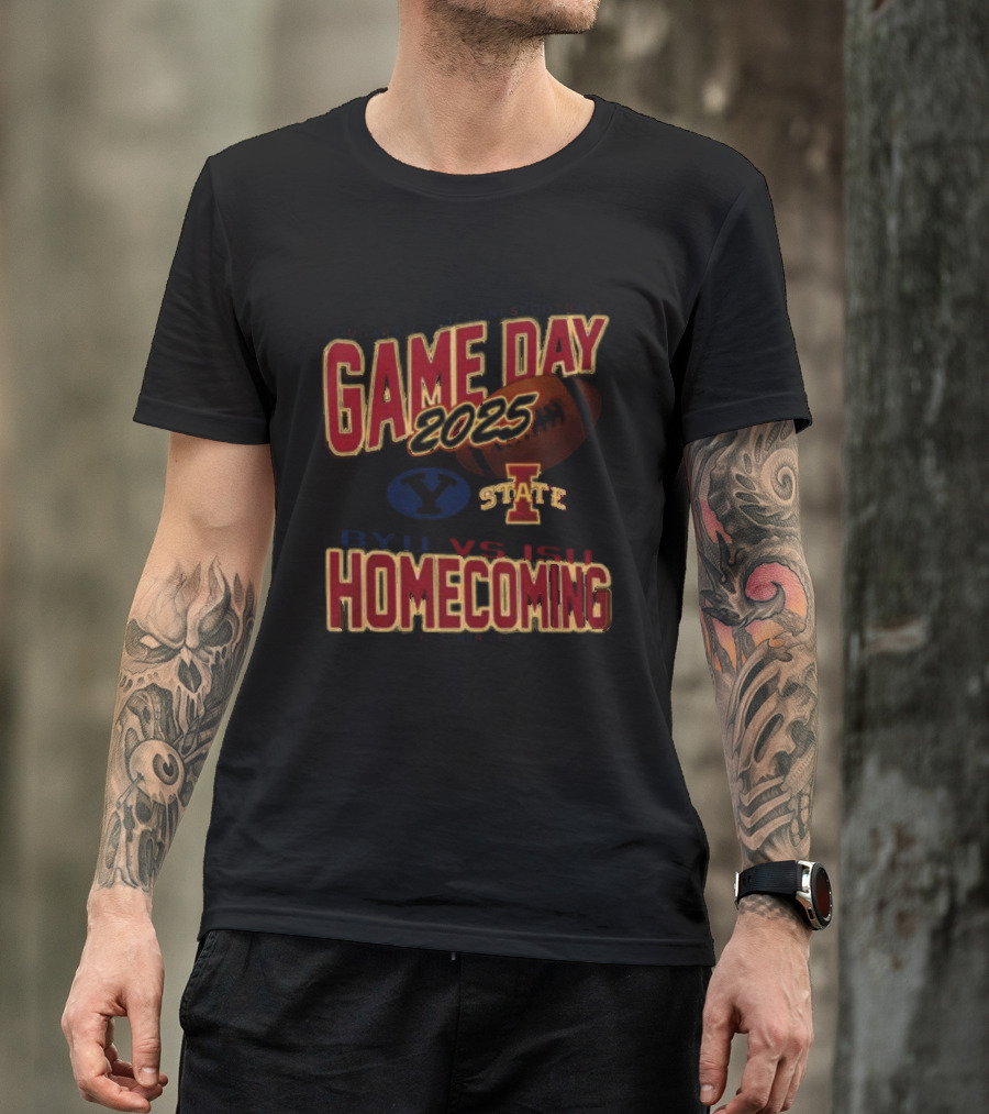 BYU Cougars Vs Iowa State Cyclones 2025 Homecoming Gameday October 24th T-Shirt