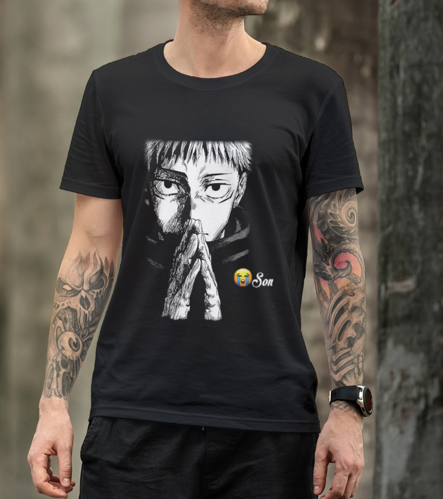 Yuji Itadori Jujutsu Kaisen Cryin Son Manga T-Shirt