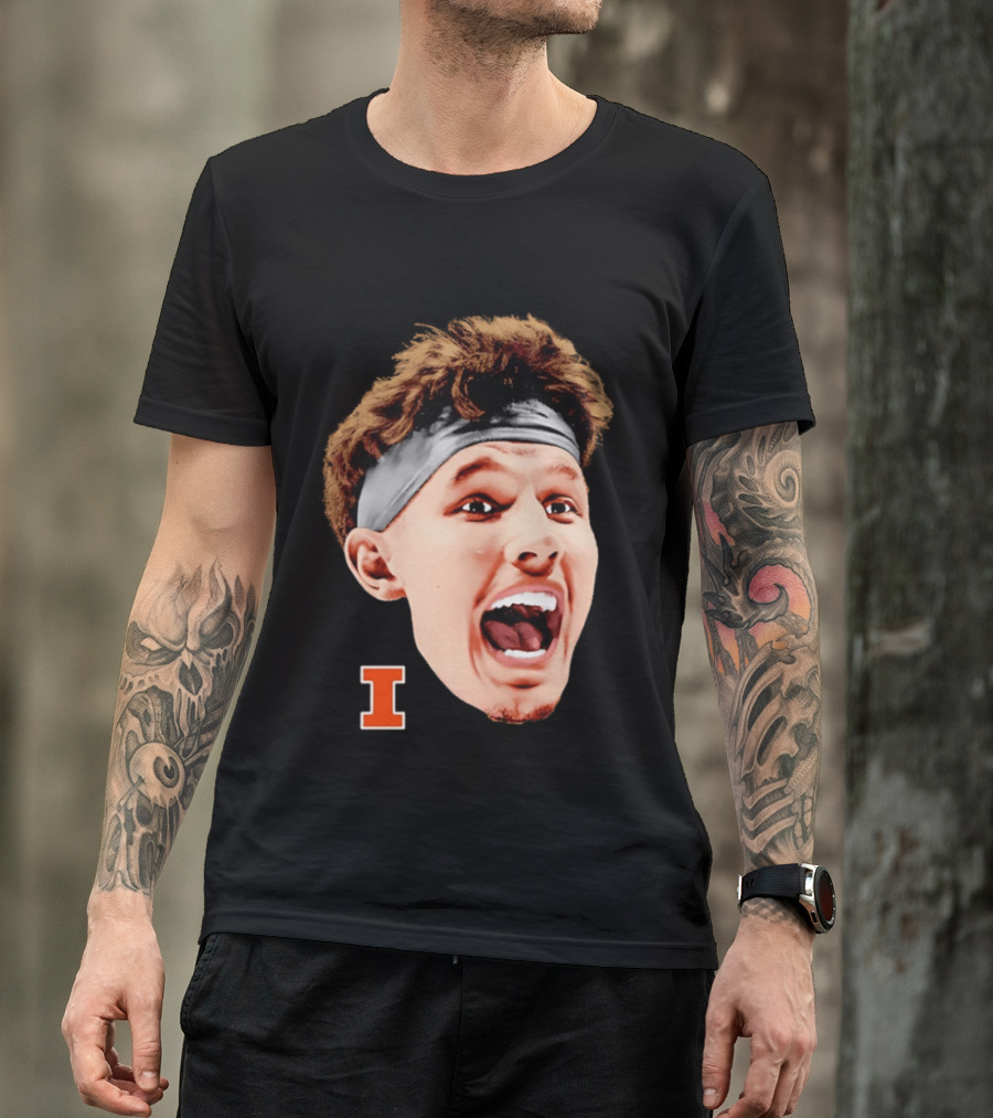 Zvonimir Ivisic Illinois Fighting Illini Big Head Caricature I T-Shirt