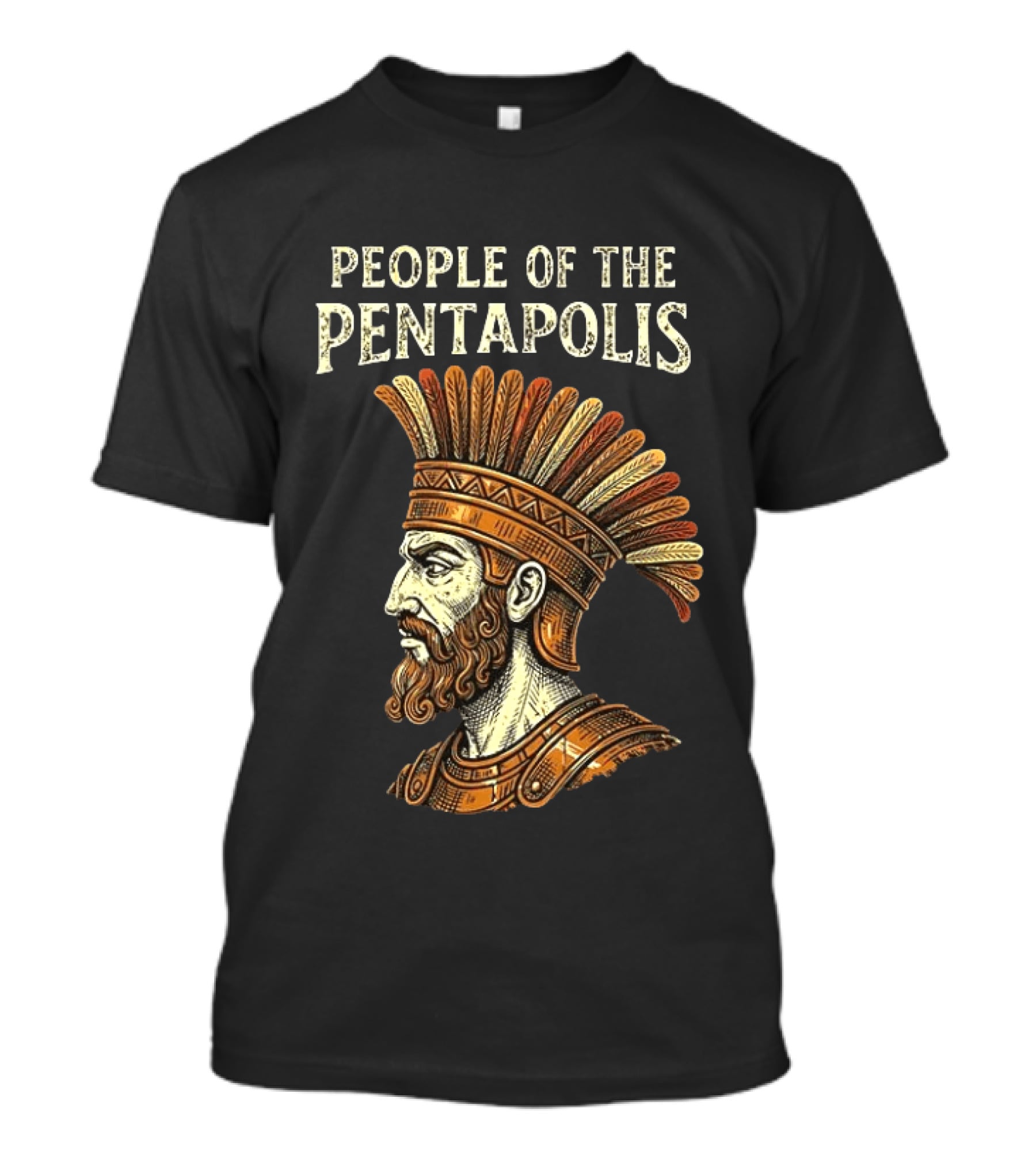 People Of The Pentapolis Ancient Philistine Warrior Bust T-Shirt