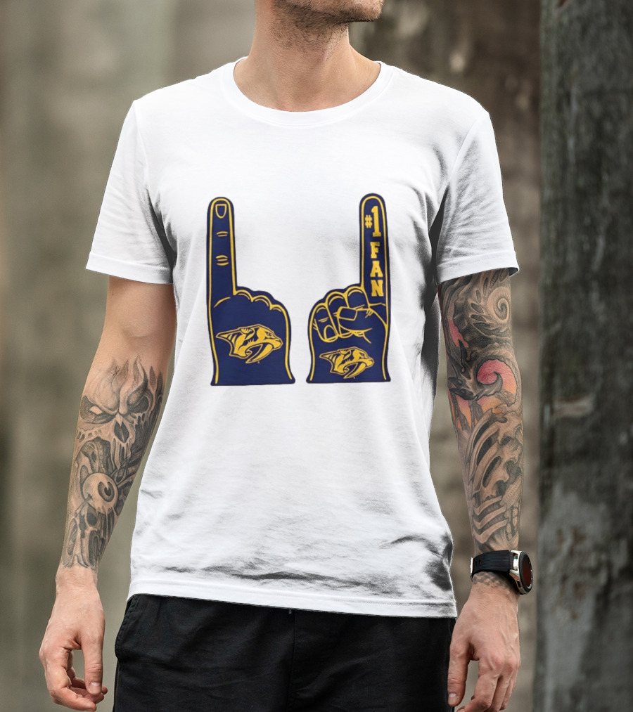 Nashville Predators #1 Fan Foam Finger T-Shirt