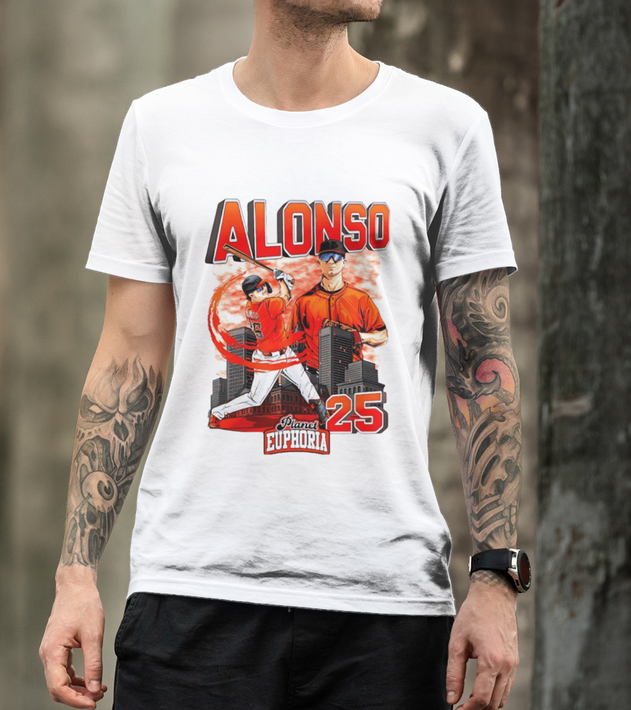 ALONSO New York Mets Planet Euphoria 25 T-Shirt