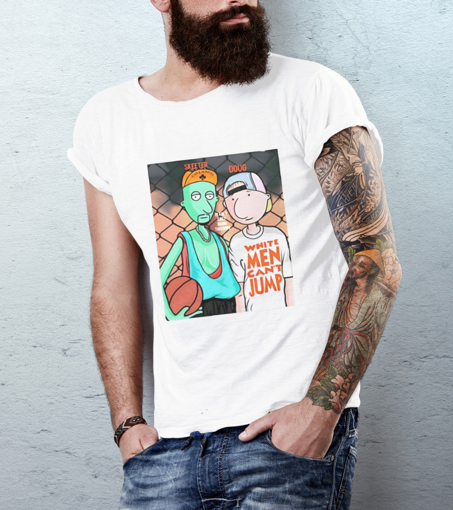 Skeeter Doug Basketball White Men Can't Jump Cartoon Characters T-Shirt