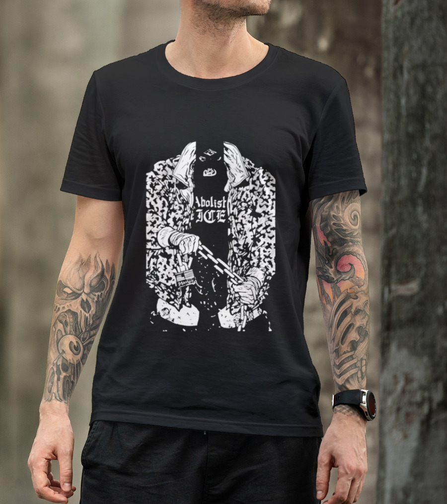 Abolish Ice Chain Coat Punk T-Shirt
