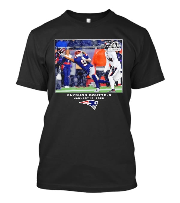 Kayshon Boutte New England Patriots January 18 2026 Playoffs T-Shirt