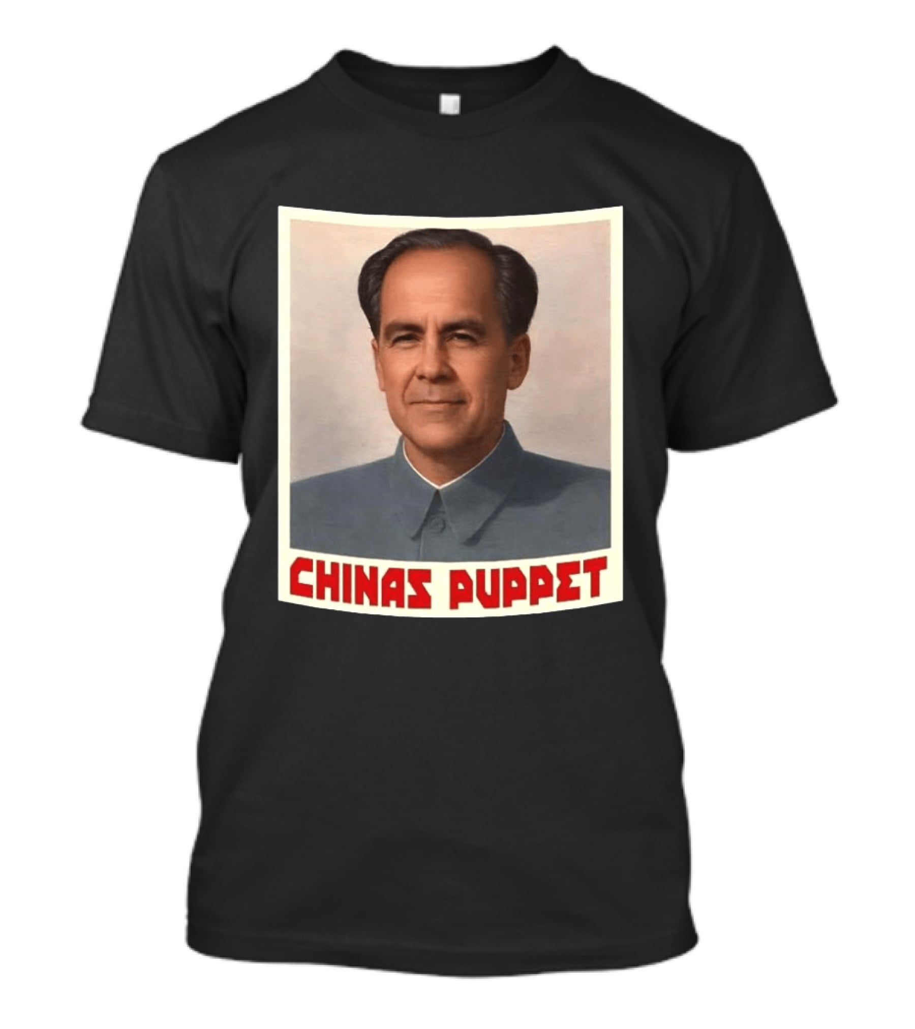 Mark Carney China's Puppet Mao Suit Caricature T-Shirt