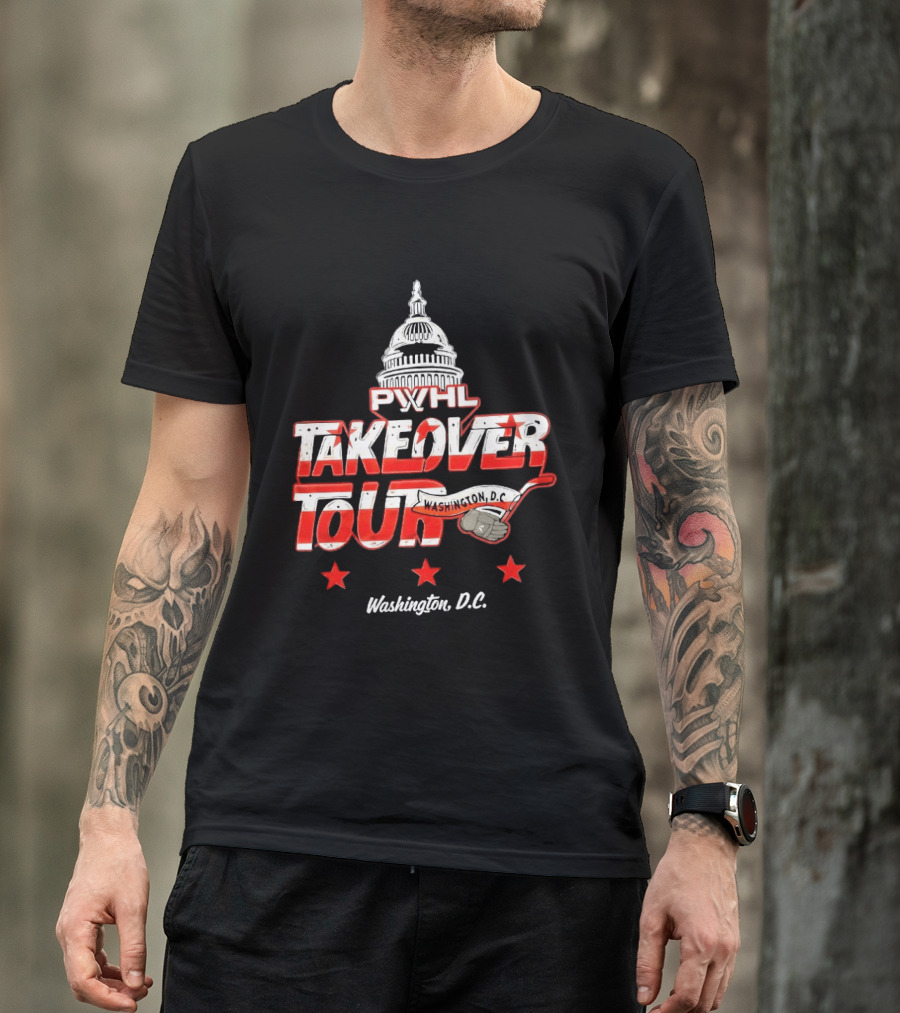 PWHL Takeover Tour Washington D.C. Capitol Stars T-Shirt