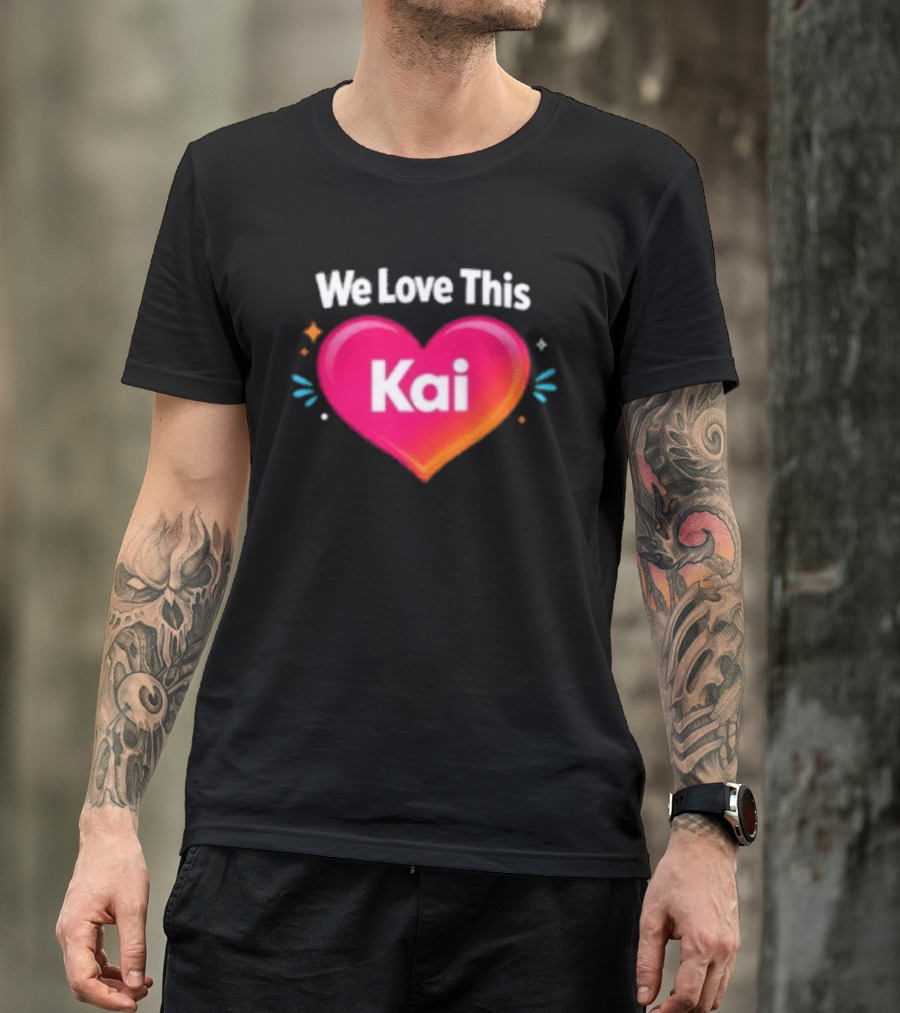 We Love This Kai Heart Design With Colorful Accents T-Shirt