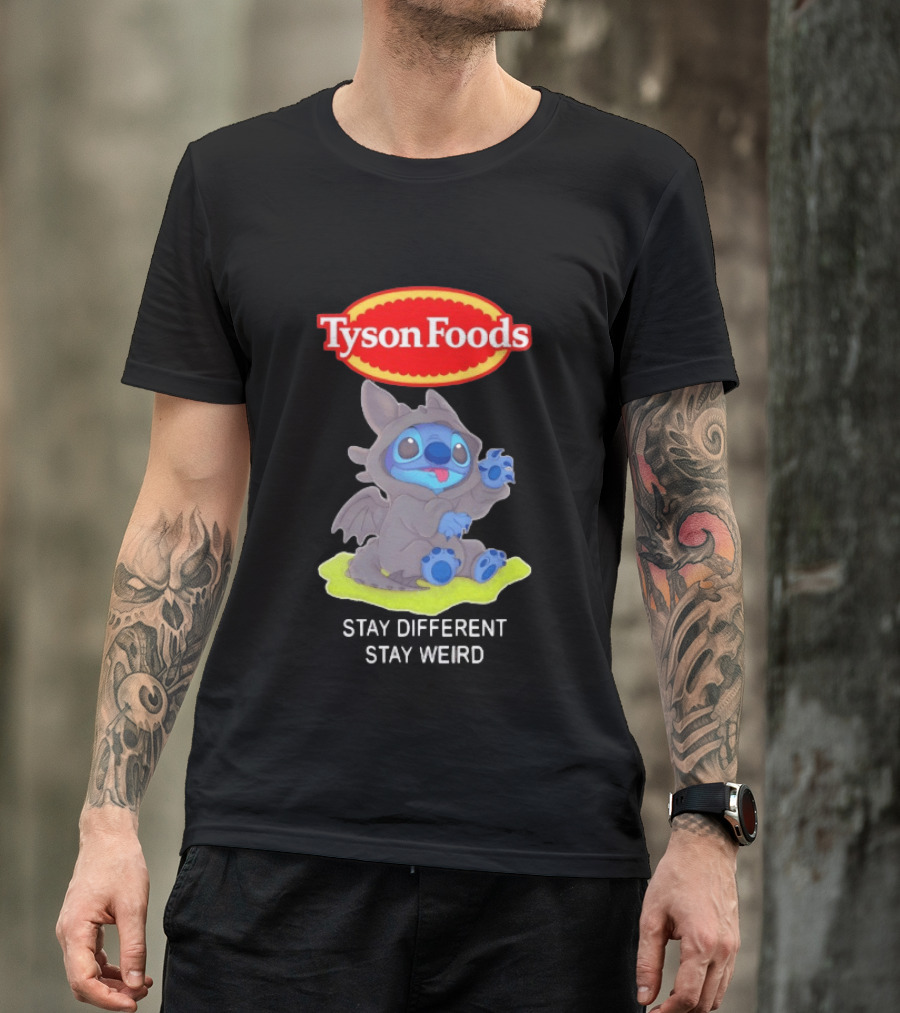 Tyson Foods Toothless Stitch Stay Different Stay Weird T-Shirt