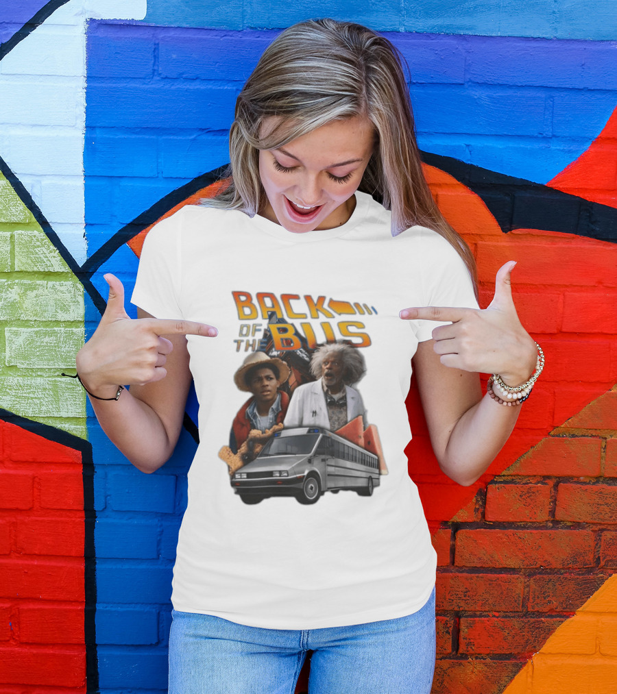 Back Of The Bus Memer Time Travel Comedy Mashup T-Shirt