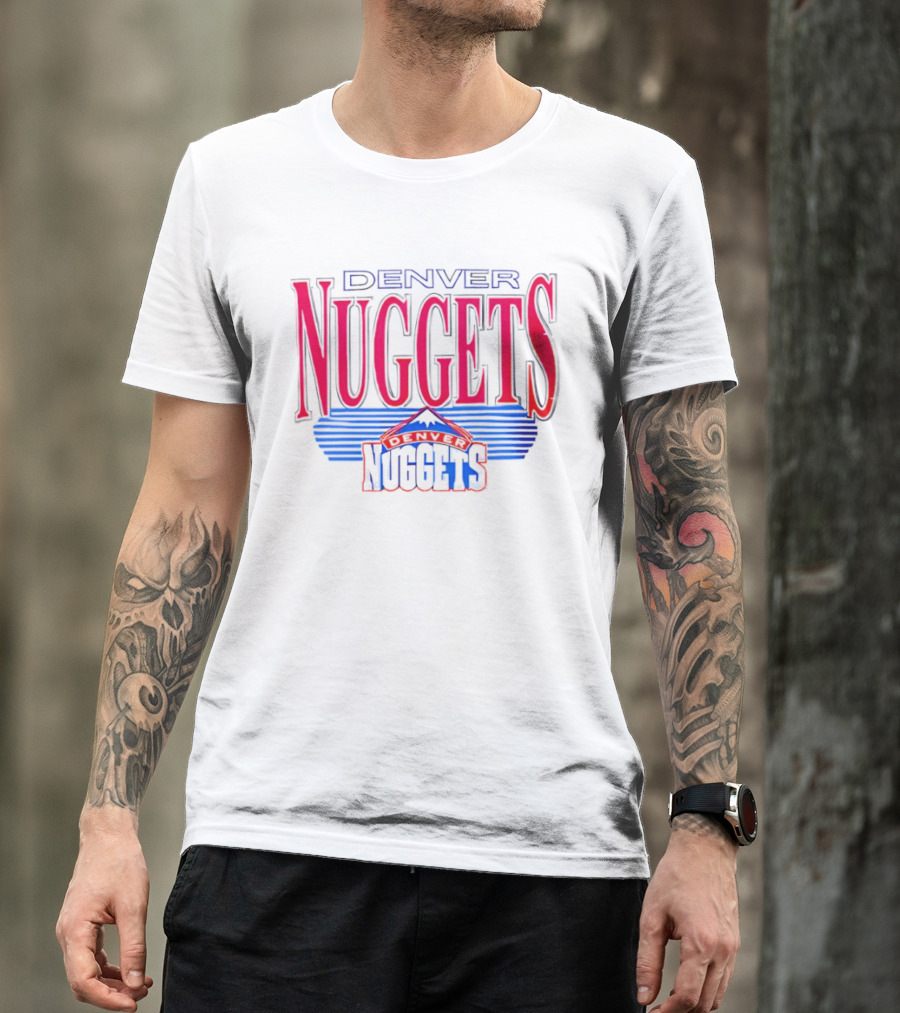 Denver Nuggets NBA Basketball Retro Style Vintage Logo Collection T-Shirt