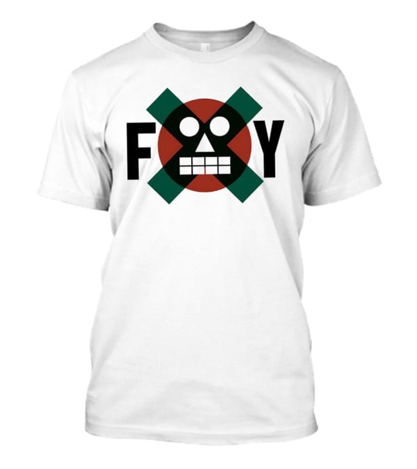 Foy Robot Face Indie Soul Digital Edge T-Shirt
