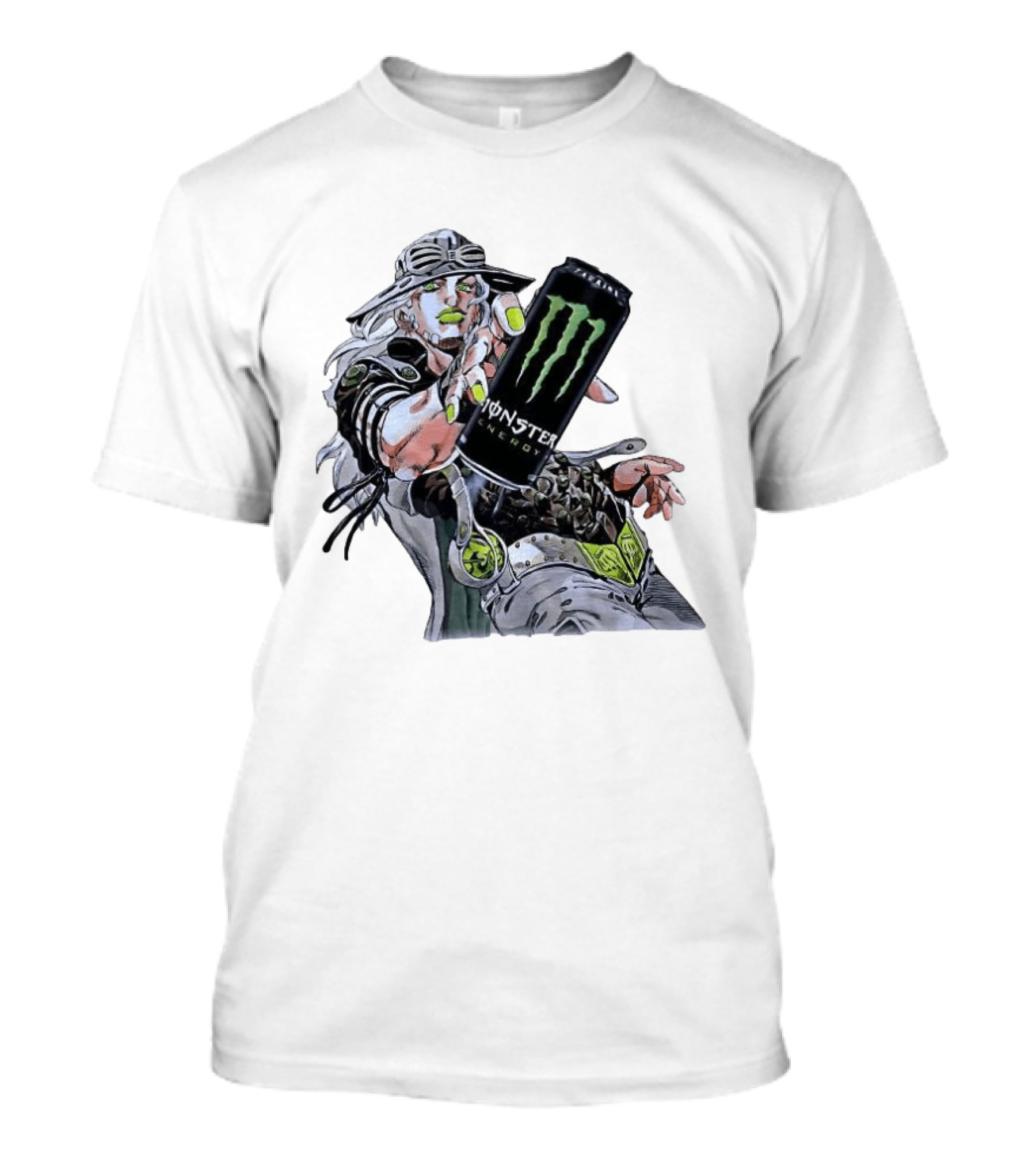 Gyro Zeppeli JoJo's Bizarre Adventure Meets Monster Energy T-Shirt