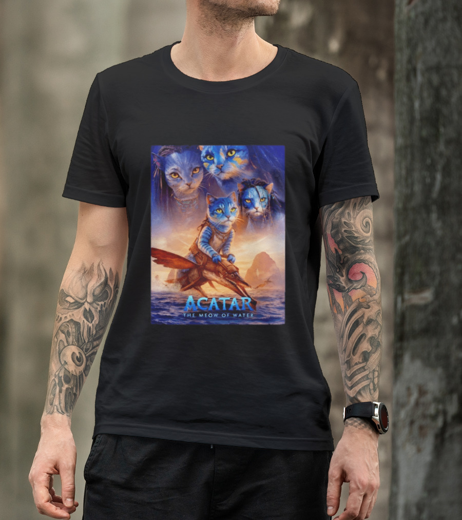 Acatar The Meow Of Water Cat Avatar Fantasy Cats Ocean Adventure T-Shirt