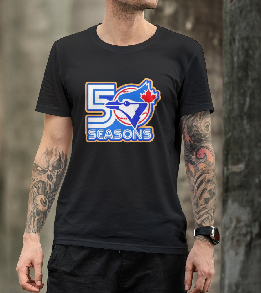 Blue Jays 50 Seasons Anniversary Celebration T-Shirt