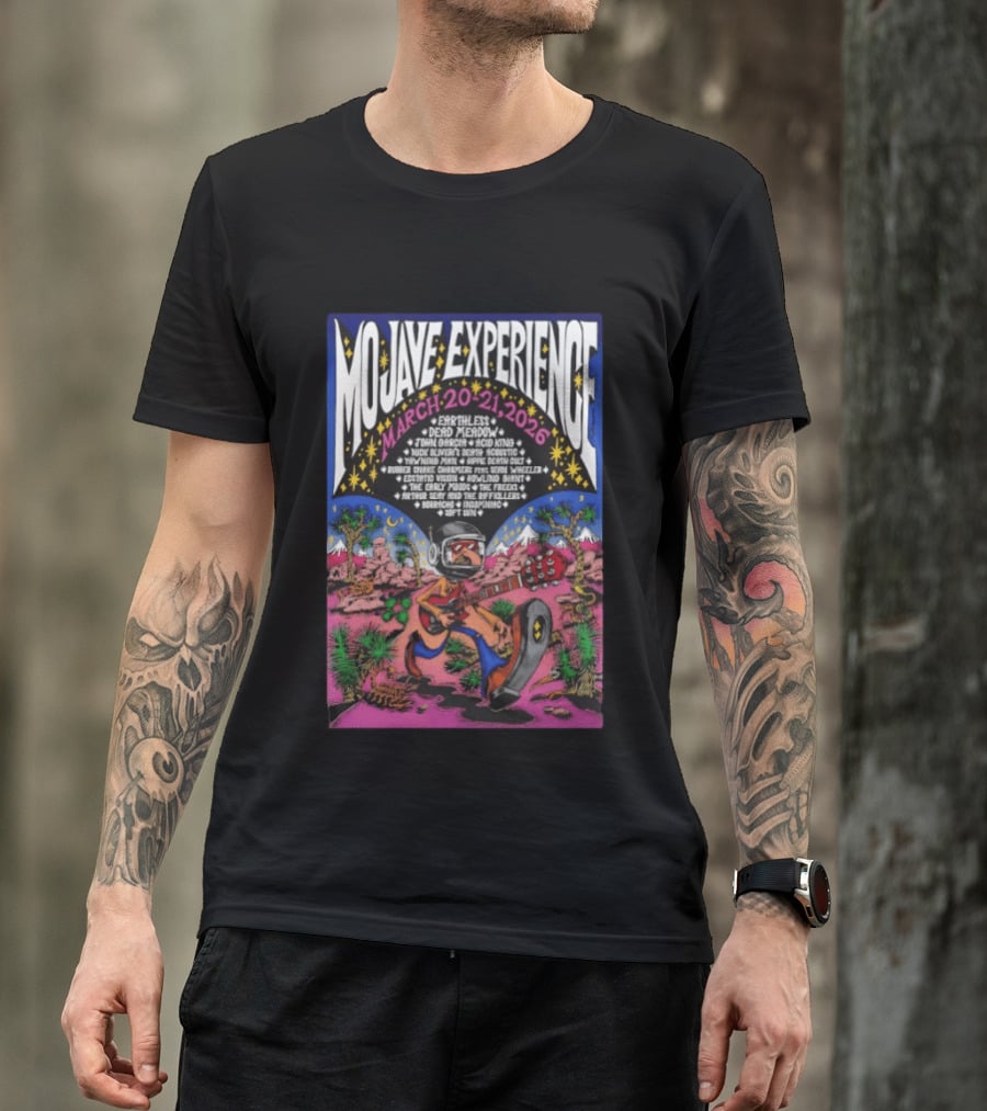 Mojave Experience March 20 21 2026 Lineup Featuring Earthless And Dead Meadow T-Shirt