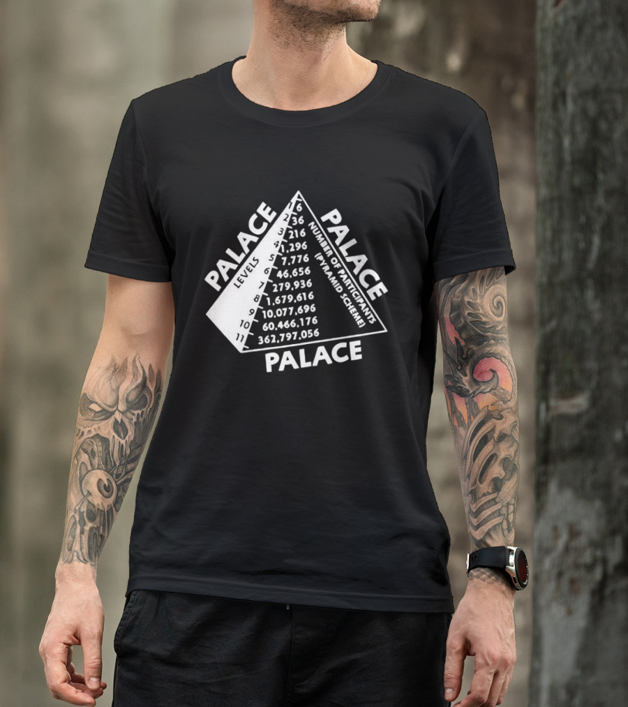 Palace Pyramid Scheme Participants Numbers Pyramid T-Shirt