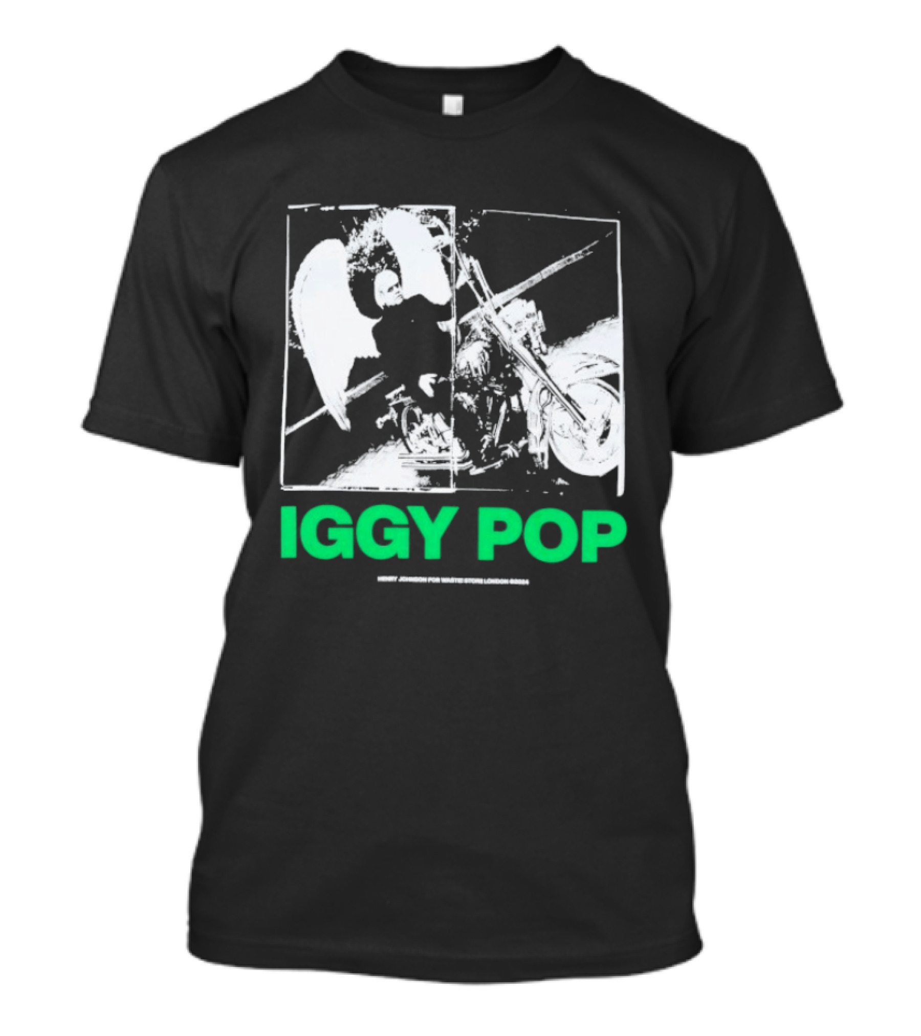 Waste! X Henry Johnson Iggy Pop Motor Wings Motorcycle Duo T-Shirt