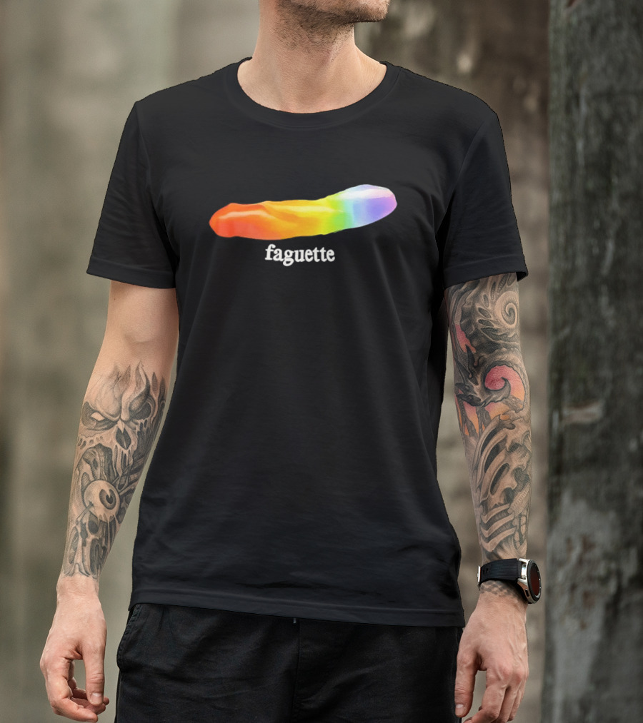 Faguette Rainbow LGBTQ Pride T-Shirt