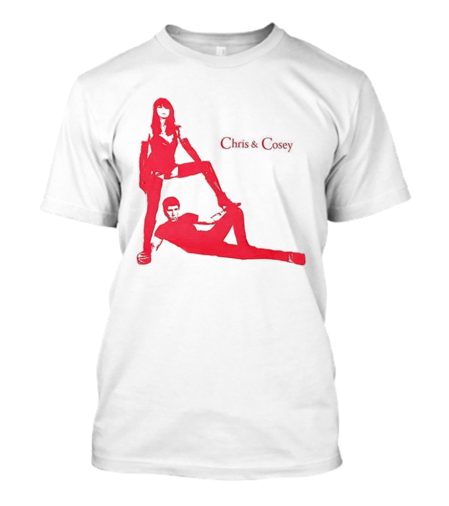 Chris And Cosey Red Silhouette Duo T-Shirt