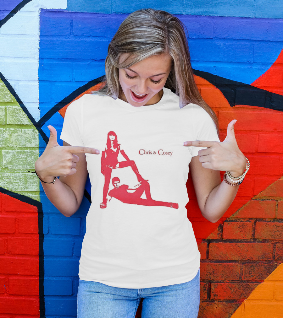 Chris And Cosey Red Silhouette Duo T-Shirt