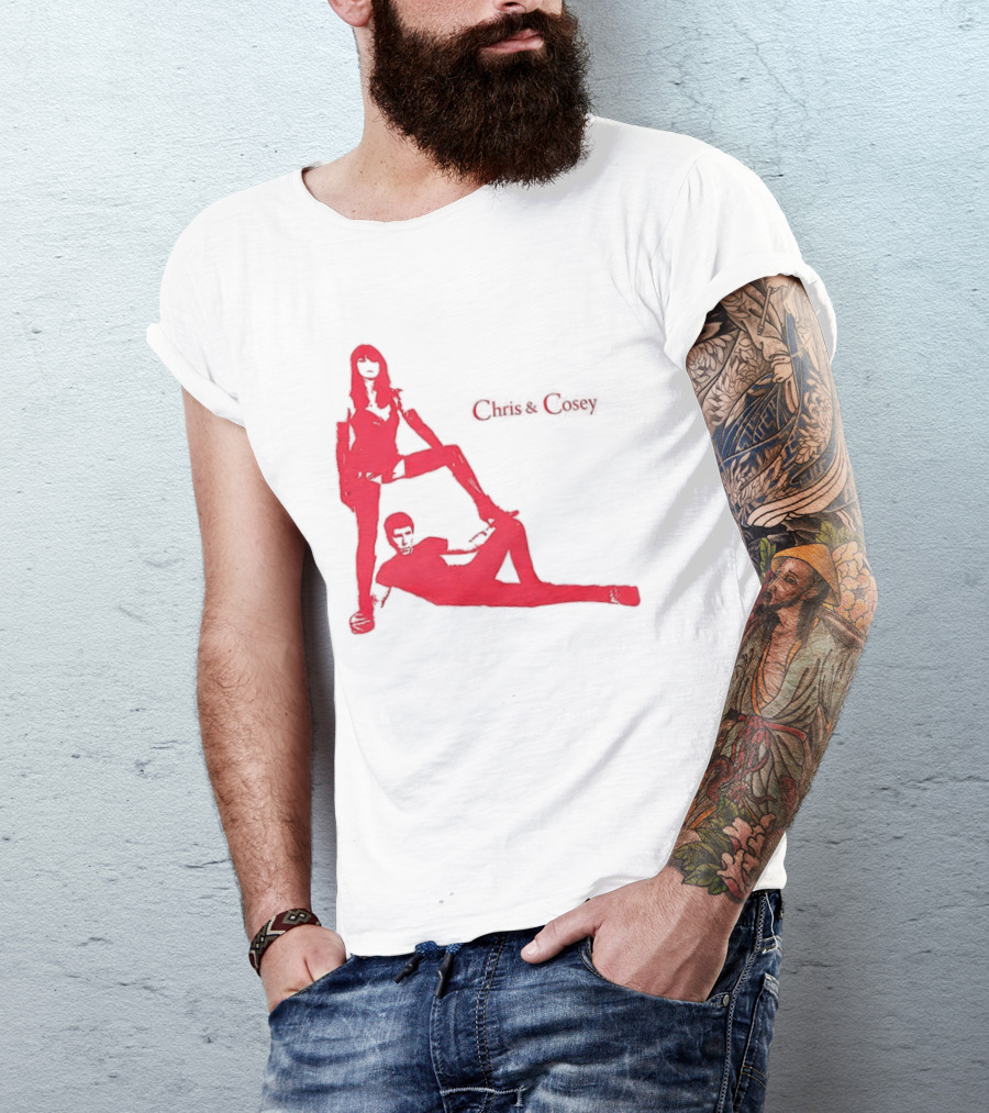 Chris And Cosey Red Silhouette Duo T-Shirt