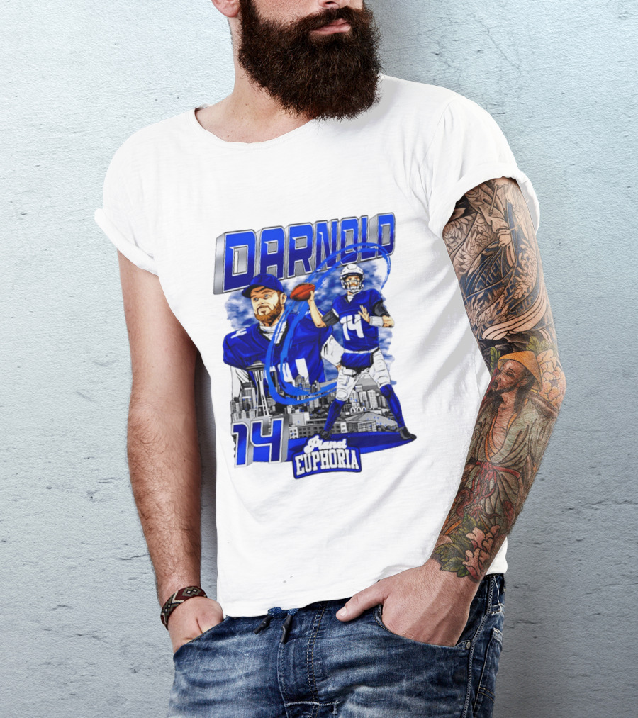 Darnold 14 Seattle Skyline Brand Euphoria T-Shirt
