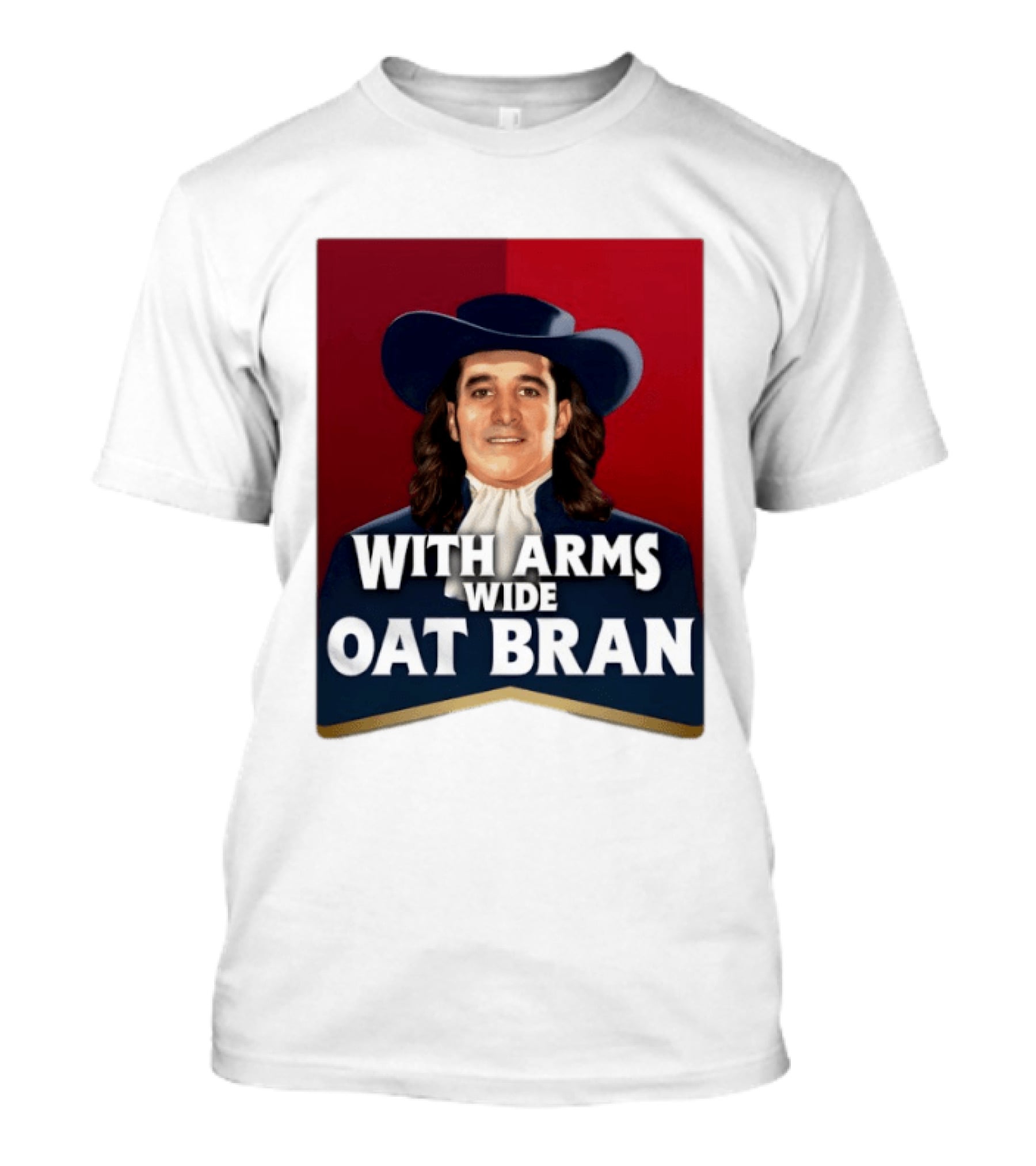 With Arms Wide Oat Bran Quaker T-Shirt