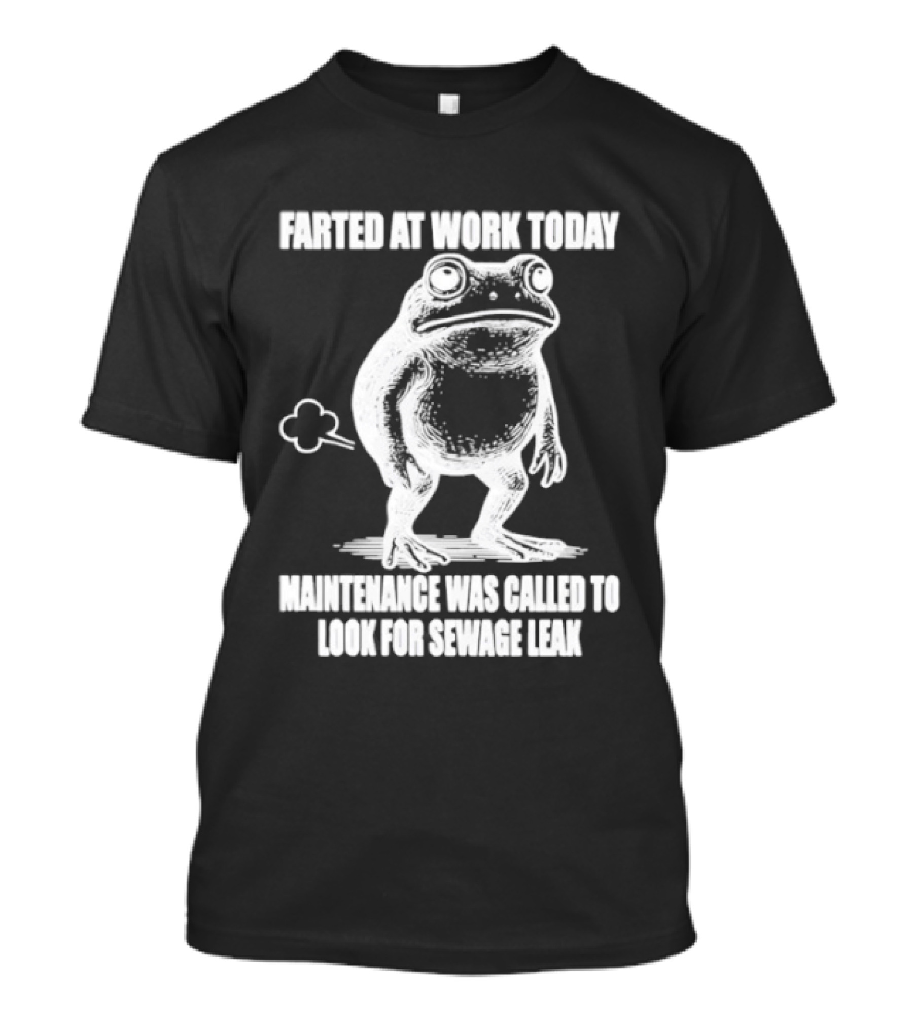 Frog Farted At Work Today Maintenance Called For Sewage Leak T-Shirt