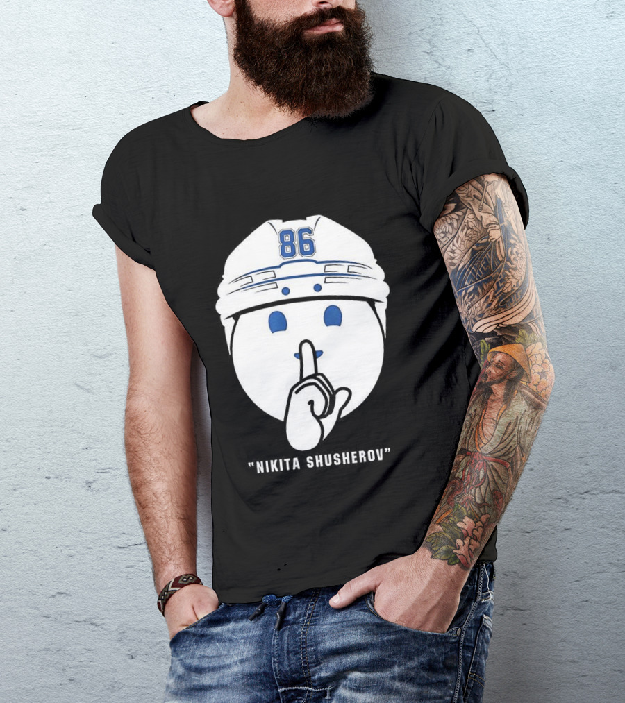 Nikita Kucherov 86 Tampa Bay Lightning Shhh Celly T-Shirt