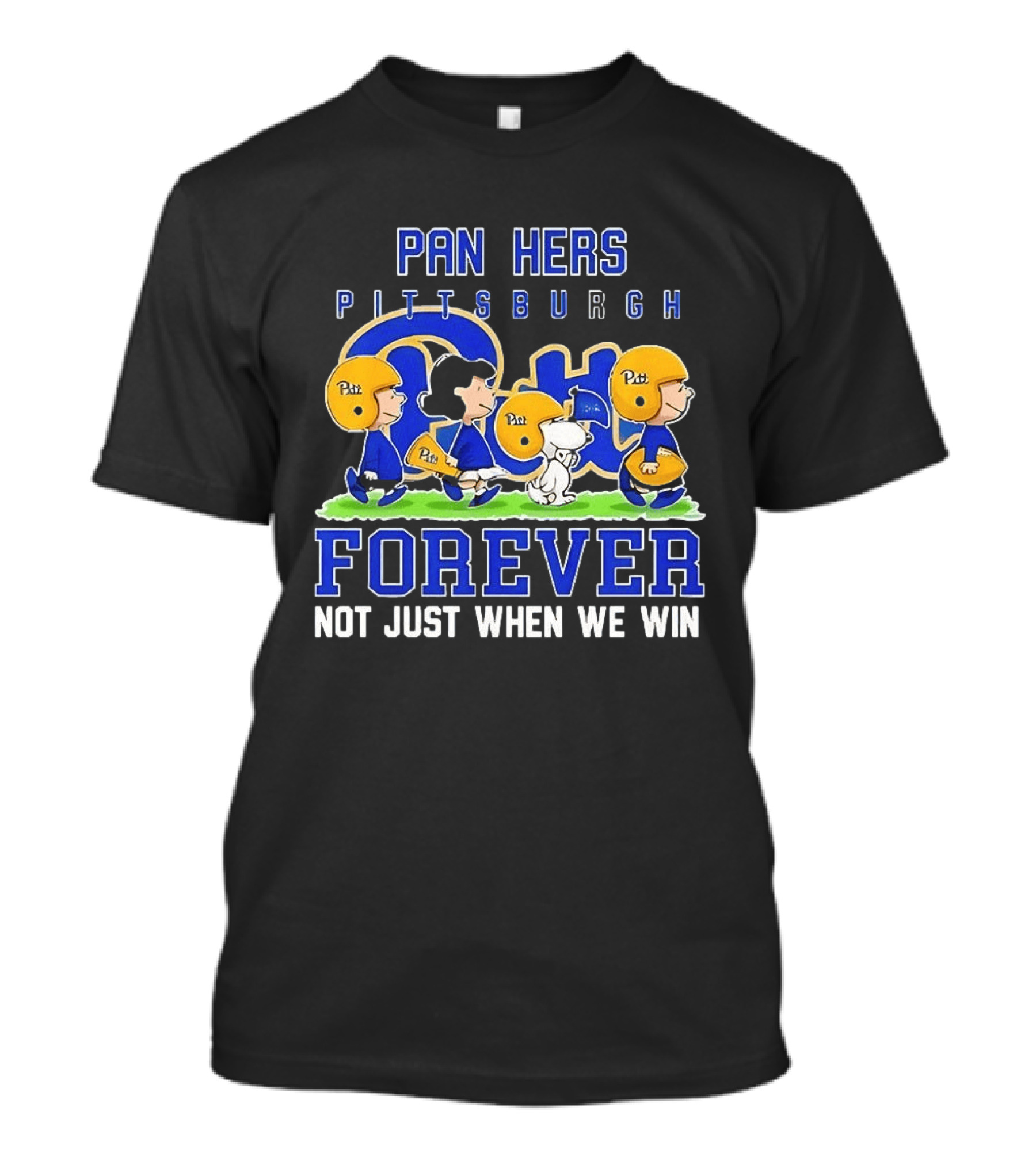 Pitt Panthers Peanuts Football Forever Not Just When We Win T-Shirt