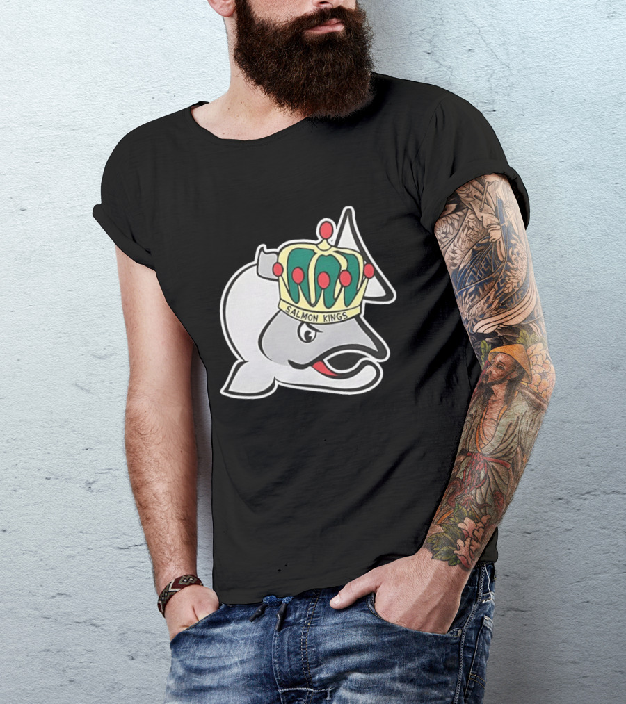 Salmon Kings Crowned Fish Victoria Royals T-Shirt