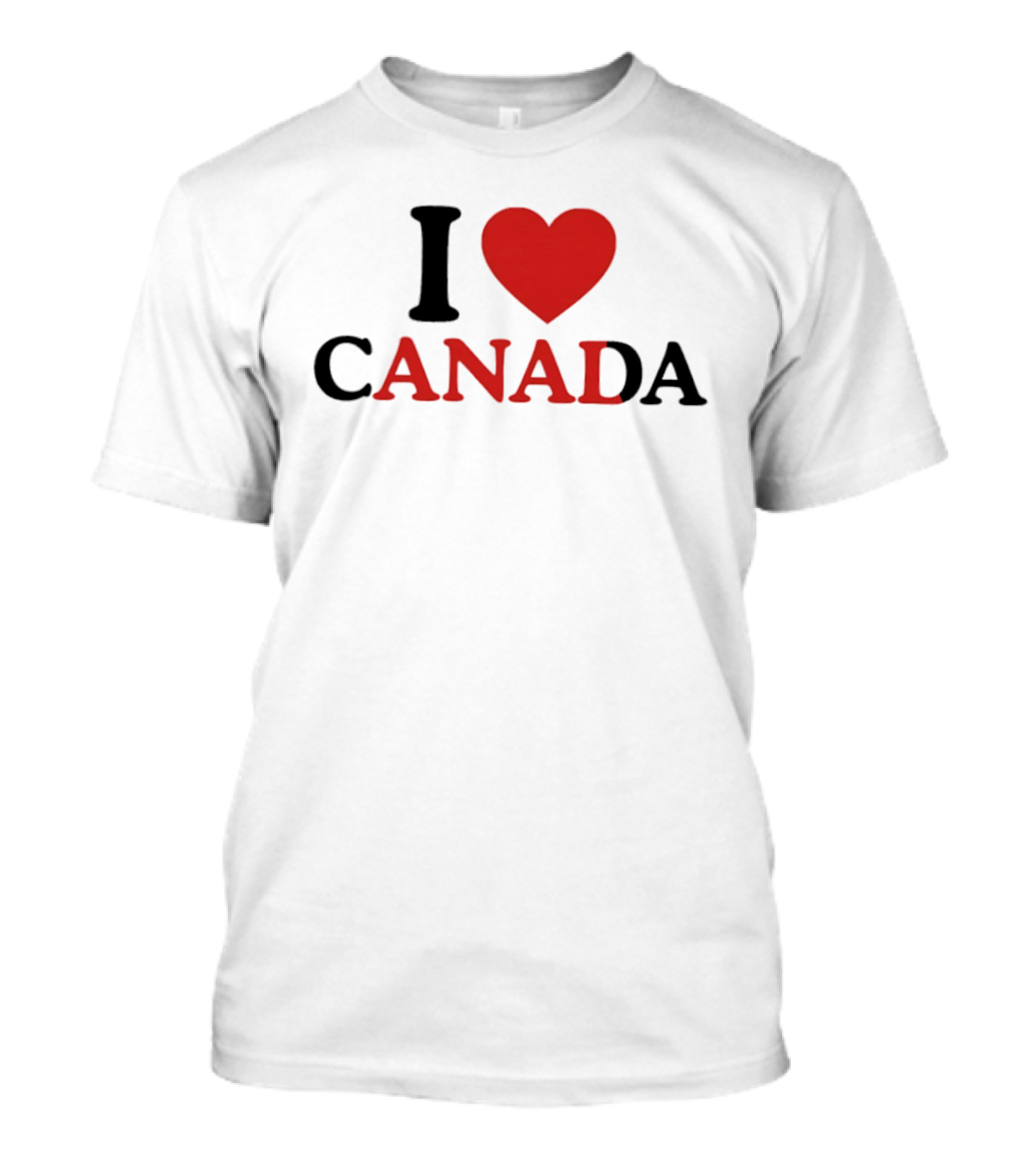 I Love Canada Red Heart T-Shirt